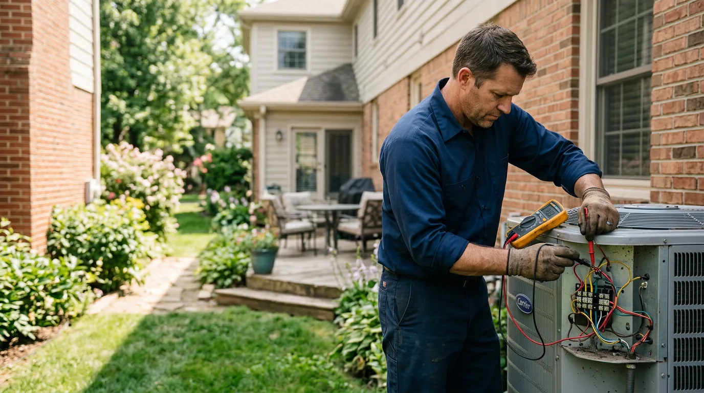 HVAC technician working near Milton Center, OH